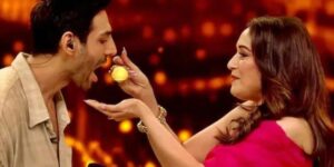 Kartik Aaryan dances with ‘legendary’ Madhuri Dixit to Chandu Champion song Satyanaas