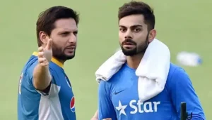 What did Afridi say about Kohli's views on visiting Pakistan (2)