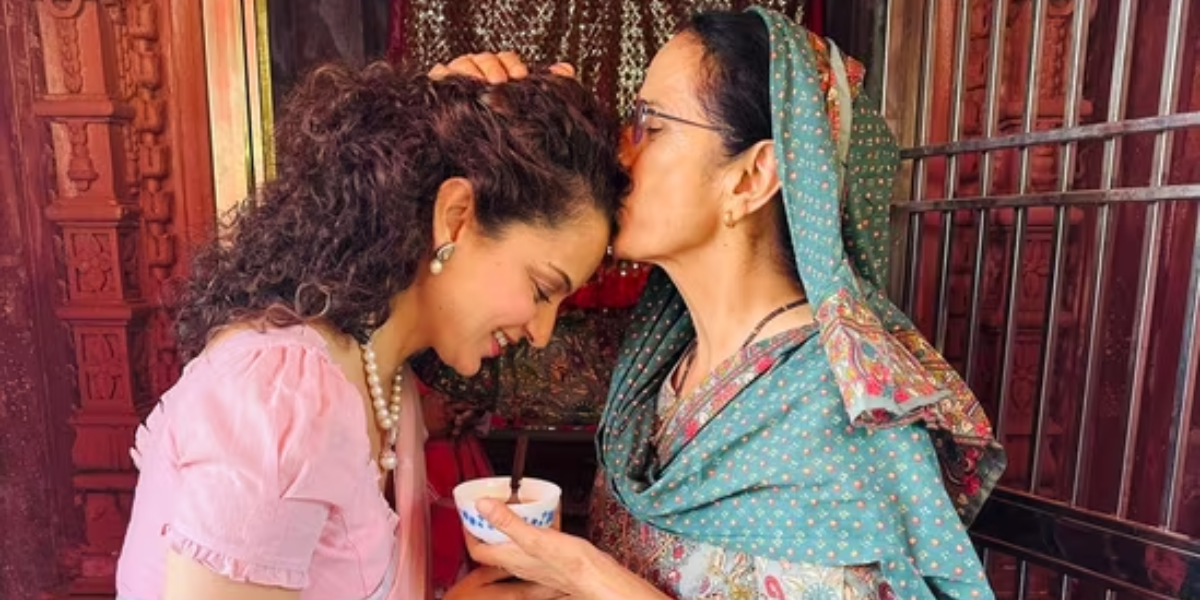 Election results 2024: Mandi leader Kangana Ranaut accepts mother's blessings, shares Himachal photos