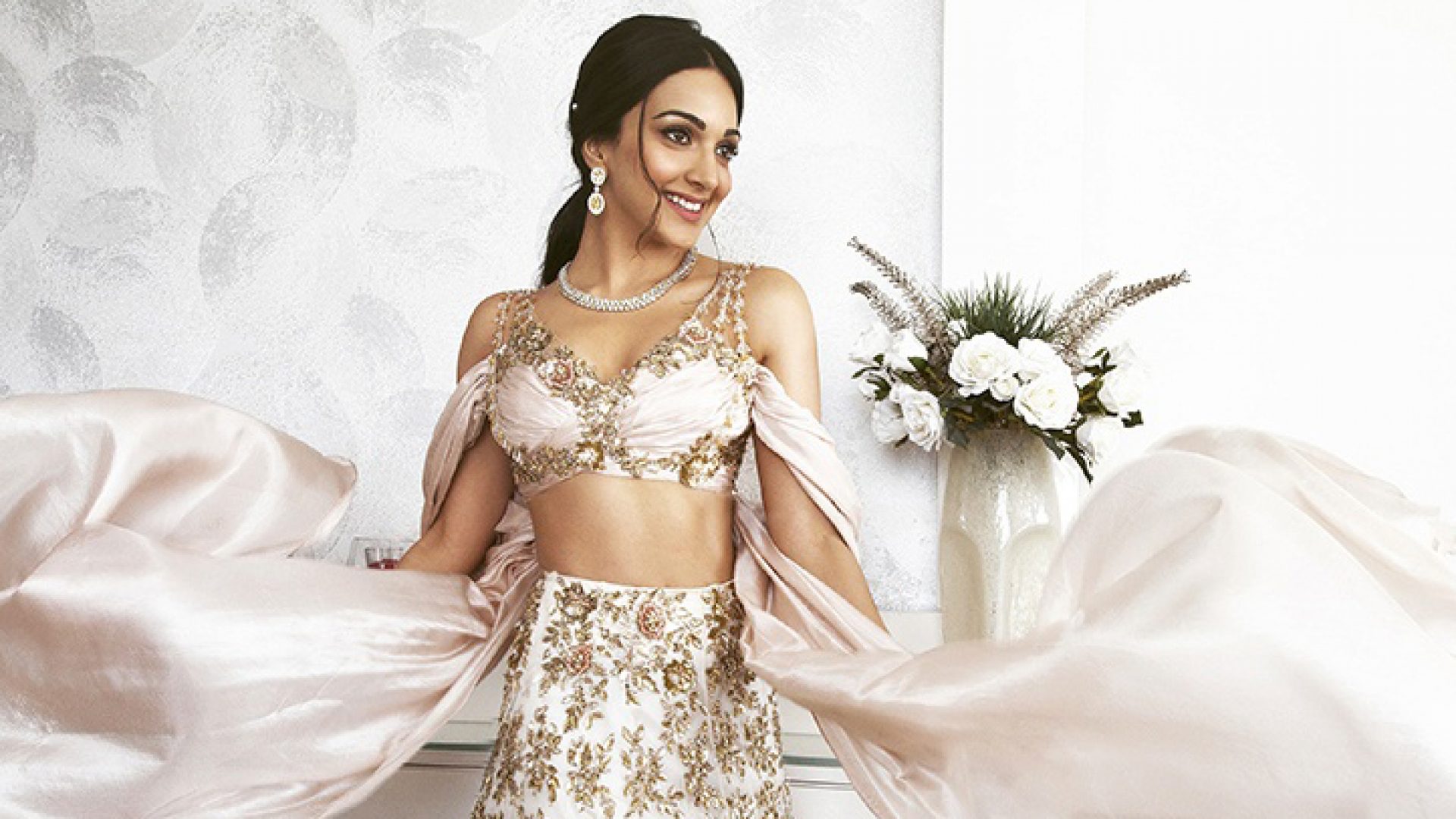 Kiara Advani's Swarovski-embellished lehenga from Isha Ambani's wedding may be ideal for a cocktail party.