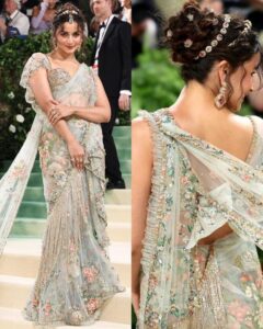 "There's nothing more timeless than a saree"—Alia Bhatt at the Met Gala 2024