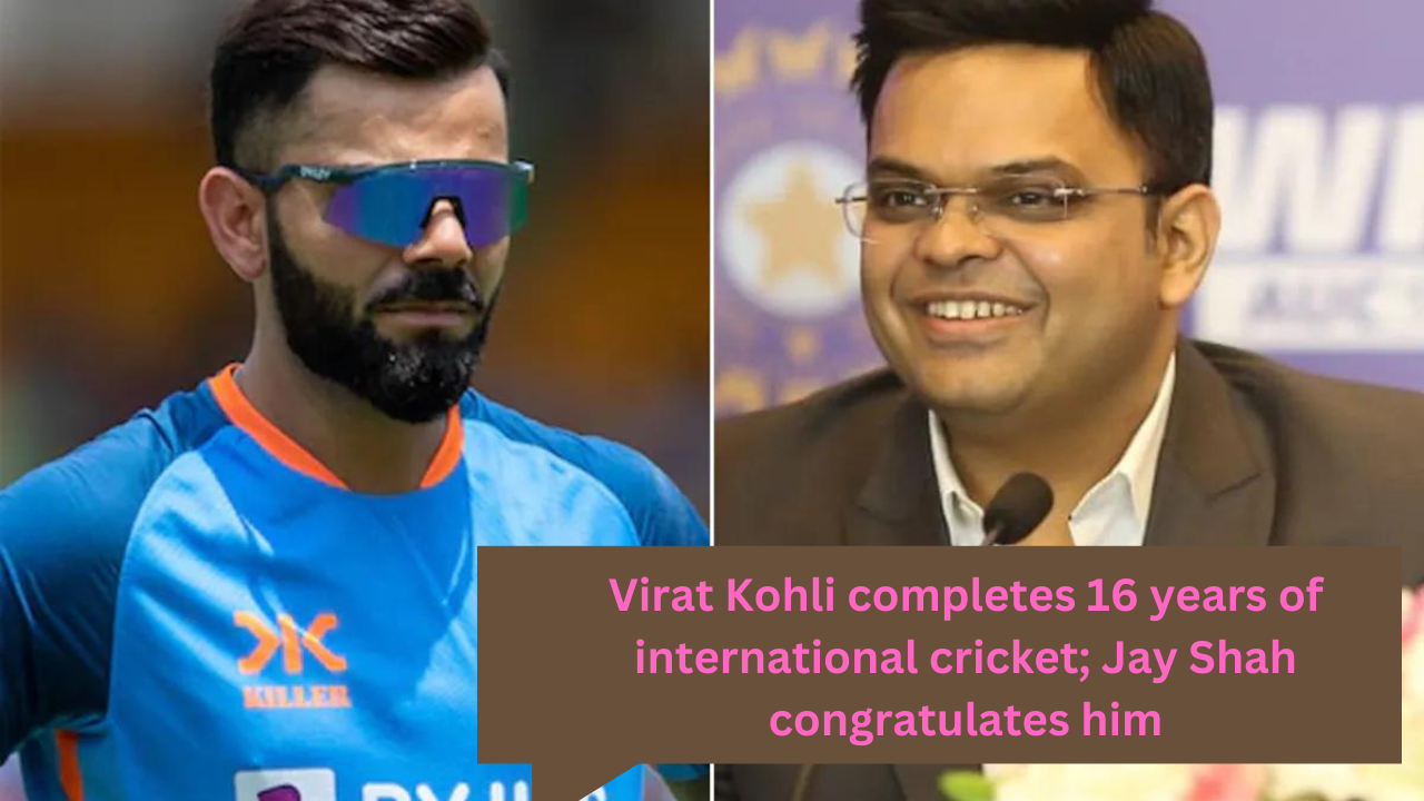 Virat Kohli completes 16 years of international cricket; Jay Shah congratulates him