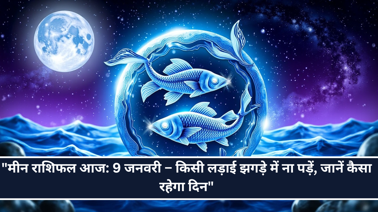 "मीन राश‍िफल आज: 9 जनवरी – किसी लड़ाई झगड़े में ना पड़ें, जानें कैसा रहेगा दिन"